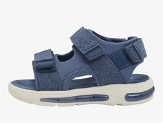 En Fant sandal navy med blinklys- sandal til drenge med lys